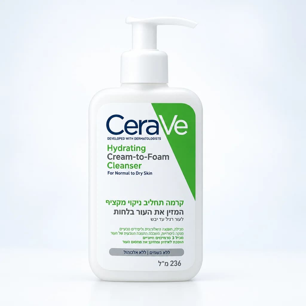 Cerave hydrating cream to foam cleanser